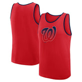 Washington Nationals Logo Athletic Unmatched Success Tank Top - Red