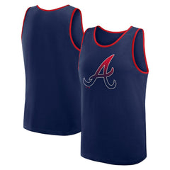 Atlanta Braves Logo Athletic Unmatched Success Tank Top - Navy