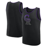 Colorado Rockies Logo Athletic Unmatched Success Tank Top - Black