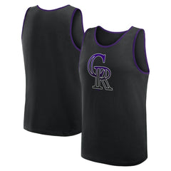Colorado Rockies Logo Athletic Unmatched Success Tank Top - Black