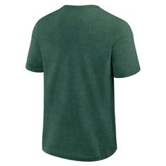 Athletics Logo Athletic Top Notch T-Shirt - Heather Green
