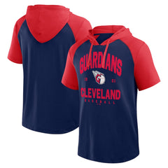 Cleveland Guardians Logo Athletic Prime Hoodie T-Shirt - Navy