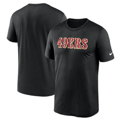 San Francisco 49ers Primetime Legend Wordmark Performance T-Shirt - Black | Nike on sale