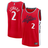 Kawhi Leonard LA Clippers Fast Break Replica Player Jersey - Statement Edition - Red | Fanatics sale