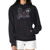 Colorado Avalanche G-III 4Her by Carl Banks Women's Animal Print Heart Fleece Pullover Hoodie Black