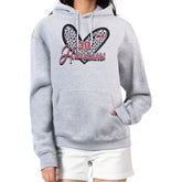 Carolina Hurricanes G-III 4Her by Carl Banks Women's Animal Print Heart Fleece Pullover Hoodie Heather Gray
