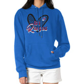 New York Rangers G-III 4Her by Carl Banks Women's Animal Print Heart Fleece Pullover Hoodie Blue
