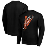 Philadelphia Flyers Starter Color Scratch Pullover Sweatshirt Black