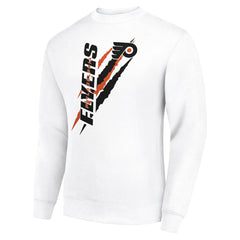 Philadelphia Flyers Starter Color Scratch Pullover Sweatshirt White