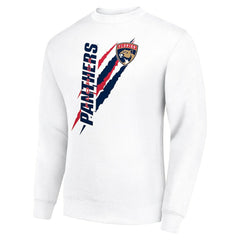 Florida Panthers Starter Color Scratch Pullover Sweatshirt White