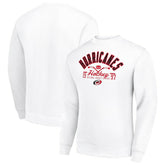 Carolina Hurricanes Starter Stick And Puck Logo Fleece Pullover Sweatshirt White