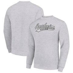 Anaheim Ducks Starter Tailsweep City Pullover Sweatshirt Heather Gray