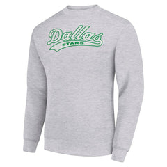 Dallas Stars Starter Tailsweep City Pullover Sweatshirt Heather Gray