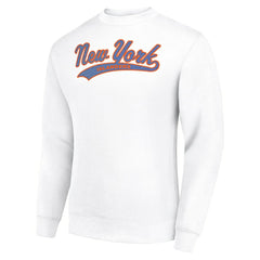 New York Islanders Starter Tailsweep City Pullover Sweatshirt White