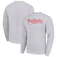 Washington Capitals Starter Tailsweep City Pullover Sweatshirt Heather Gray
