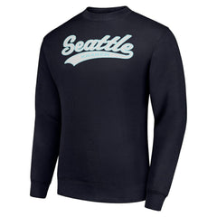 Seattle Kraken Starter Tailsweep City Pullover Sweatshirt Navy