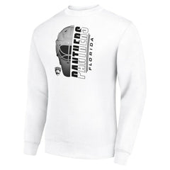 Florida Panthers Starter Half Helmet Team Logo Pullover Sweatshirt White