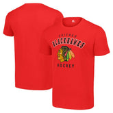 Chicago Blackhawks Starter Logo T-Shirt Red