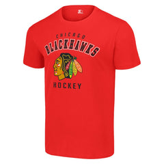 Chicago Blackhawks Starter Logo T-Shirt Red