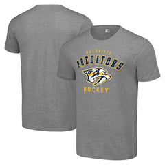 Nashville Predators Starter Logo T-Shirt Heather Gray