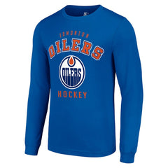 Edmonton Oilers Starter Logo Long Sleeve T-Shirt Royal