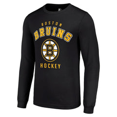 Boston Bruins Starter Logo Long Sleeve T-Shirt Black
