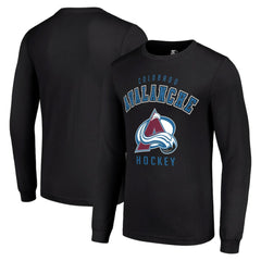 Colorado Avalanche Starter Logo Long Sleeve T-Shirt Black