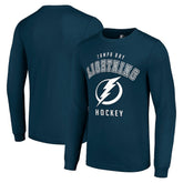 Tampa Bay Lightning Starter Logo Long Sleeve T-Shirt Navy