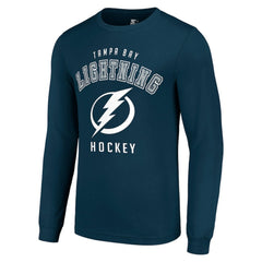 Tampa Bay Lightning Starter Logo Long Sleeve T-Shirt Navy
