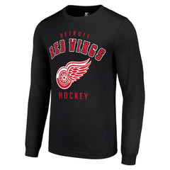 Detroit Red Wings Starter Logo Long Sleeve T-Shirt Black
