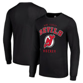 New Jersey Devils Starter Logo Long Sleeve T-Shirt Black
