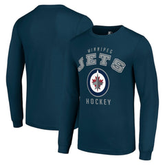 Winnipeg Jets Starter Logo Long Sleeve T-Shirt Navy