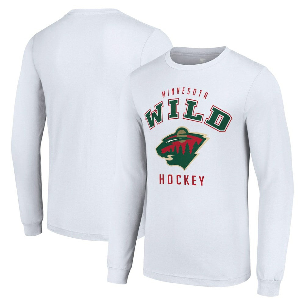 Minnesota Wild Starter Logo Long Sleeve T-Shirt White