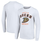 Anaheim Ducks Starter Logo Long Sleeve T-Shirt White