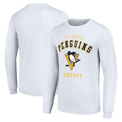 Pittsburgh Penguins Starter Logo Long Sleeve T-Shirt White