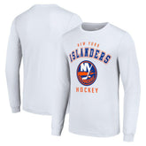 New York Islanders Starter Logo Long Sleeve T-Shirt White