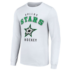 Dallas Stars Starter Logo Long Sleeve T-Shirt White