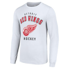 Detroit Red Wings Starter Logo Long Sleeve T-Shirt White