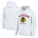 Chicago Blackhawks Starter Logo Pullover Hoodie White