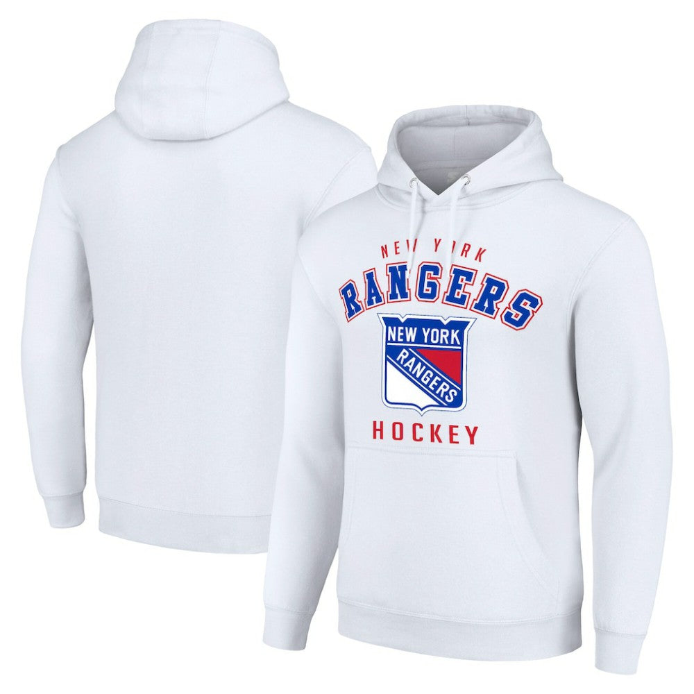 New York Rangers Starter Logo Pullover Hoodie White