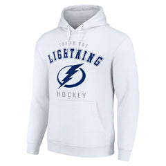 Tampa Bay Lightning Starter Logo Pullover Hoodie White