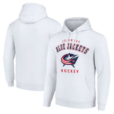 Columbus Blue Jackets Starter Logo Pullover Hoodie White