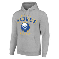 Buffalo Sabres Starter Logo Pullover Hoodie Heather Gray