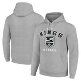 Los Angeles Kings Starter Logo Pullover Hoodie Heather Gray