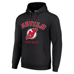 New Jersey Devils Starter Logo Pullover Hoodie Black