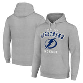 Tampa Bay Lightning Starter Logo Pullover Hoodie Heather Gray