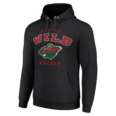 Minnesota Wild Starter Logo Pullover Hoodie Black