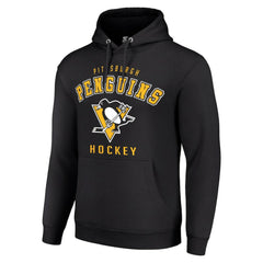 Pittsburgh Penguins Starter Logo Pullover Hoodie Black