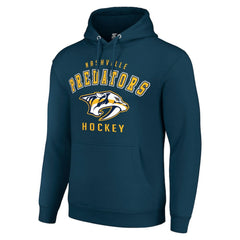 Nashville Predators Starter Logo Pullover Hoodie Navy