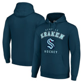 Seattle Kraken Starter Logo Pullover Hoodie Navy